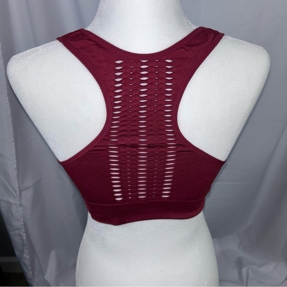 Marika Sports Bra Seamless Dry-Wik Racerback Removeable Cup Sports Bra Mesh Vent - Picture 9 of 12